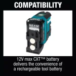 Makita 12V MAX CXT Self-Leveling Green Cross-Line Laser Kit (2.0 Ah) thumbnail 5