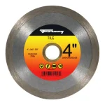 Forney 4 in. Continuous Rim Diamond Tile-Cutting Blade for Ceramic, Granite, and Marble thumbnail 1