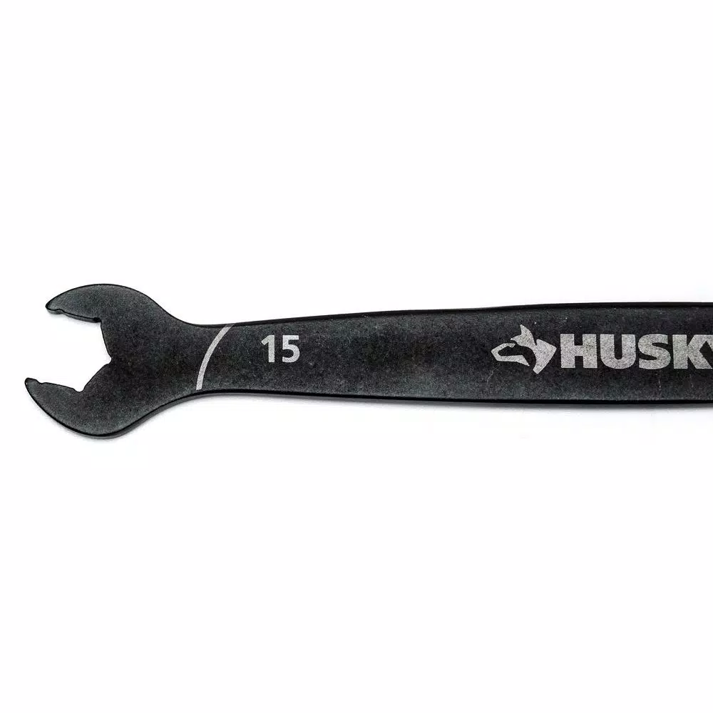Husky 6-Piece Thin Head Access Wrench Set, SAE and Metric, Double Open End