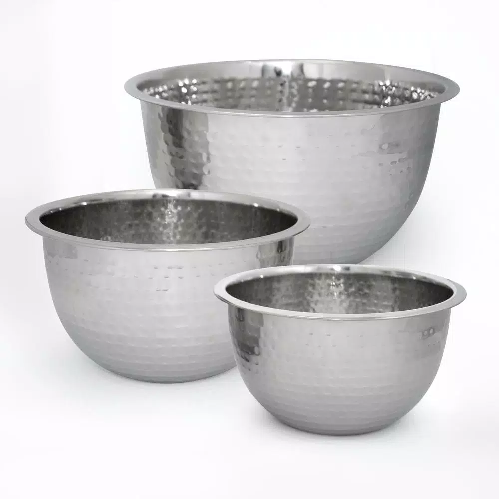 ExcelSteels 5 Qt. Professional Stainless Steel Hammered Mixing Bowl