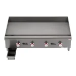 Magic Chef 48 in. Commercial Thermostatic Gas Countertop Griddle, Stainless Steel thumbnail 5