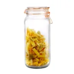 Unbranded Large Glass Pickling Jar with Rose Gold Metal Clamp and Rubber Seal, 33.8 oz thumbnail 1