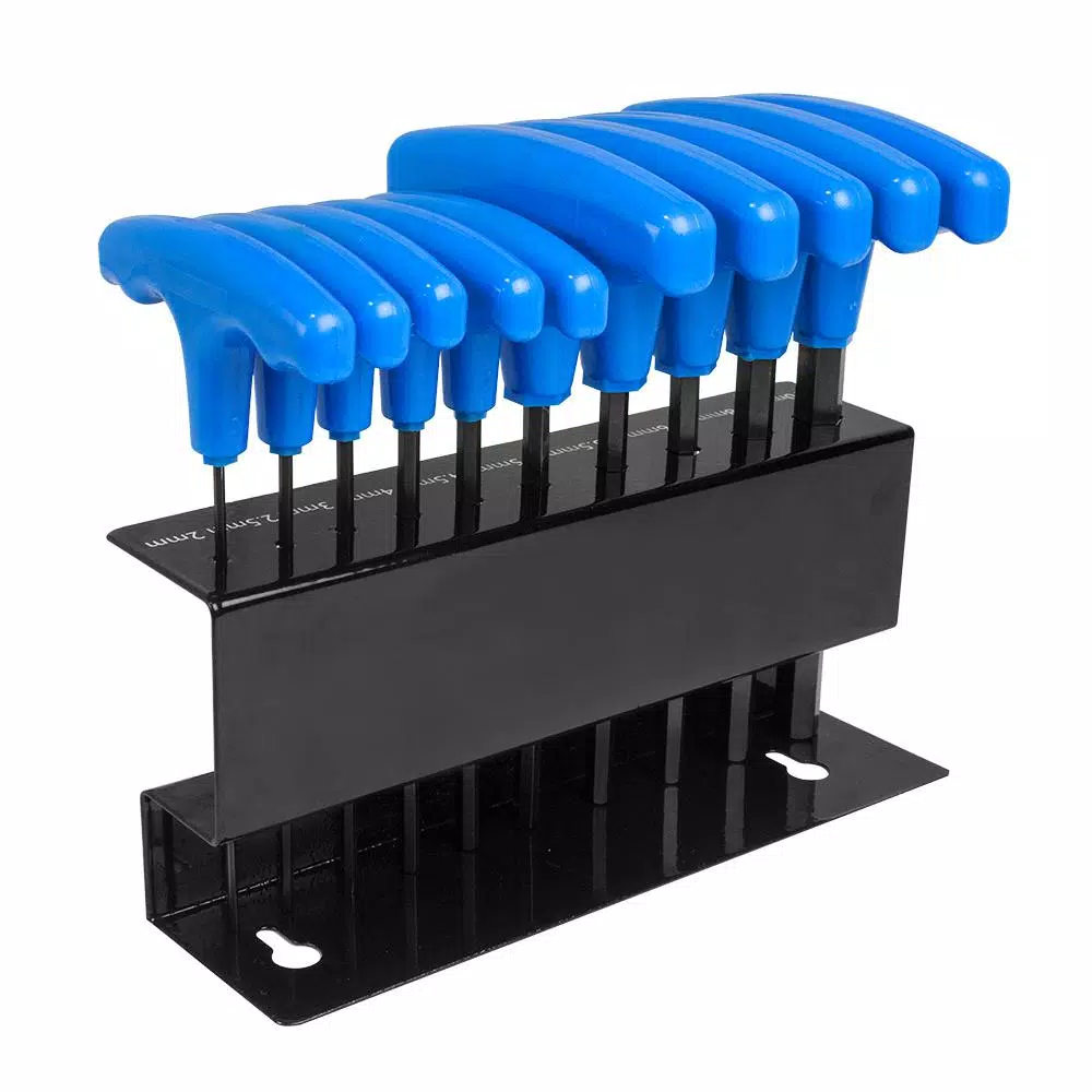 Freeman 10-Piece Metric T-Handle Hex Wrench Set with Metal Stand