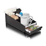 Mind Reader Vesta Coffee 18-Capacity K-Cup Storage Drawer & 7-Compartment Condiment Organizer, Black thumbnail 6