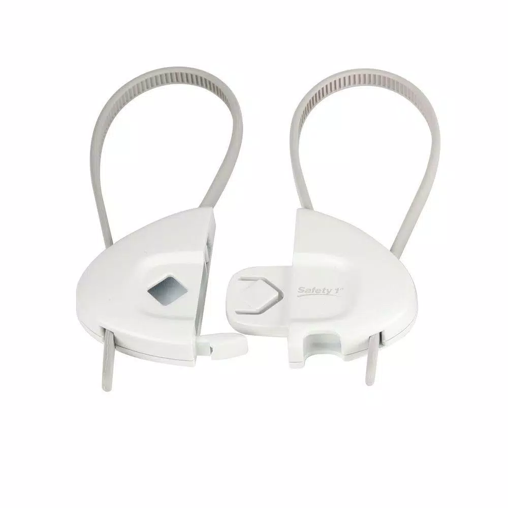 Safety 1st Cabinet Flex Locks, 2-Pack Child Safety Cabinet Locks for Handles and Knobs
