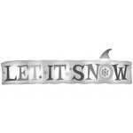 Gemmy Let It Snow Inflatable Christmas Sign, 4 ft. H x 14 ft. W Outdoor Holiday Decor thumbnail 2
