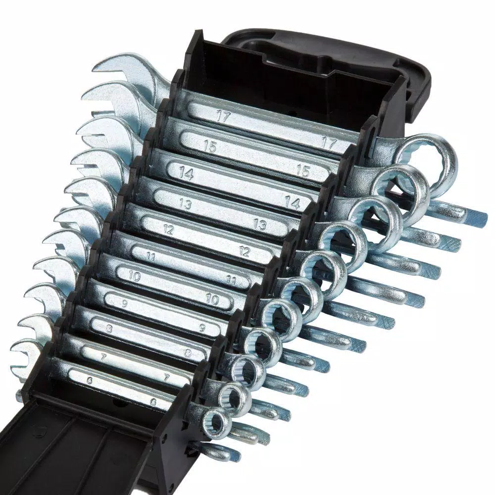 Stalwart 22-Piece SAE and Metric Wrench Set with Carrying Case, Chrome Vanadium Steel