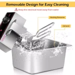 Costway 6.3 Qt. Stainless Steel Commercial Electric Deep Fryer, 2500W Silver thumbnail 5