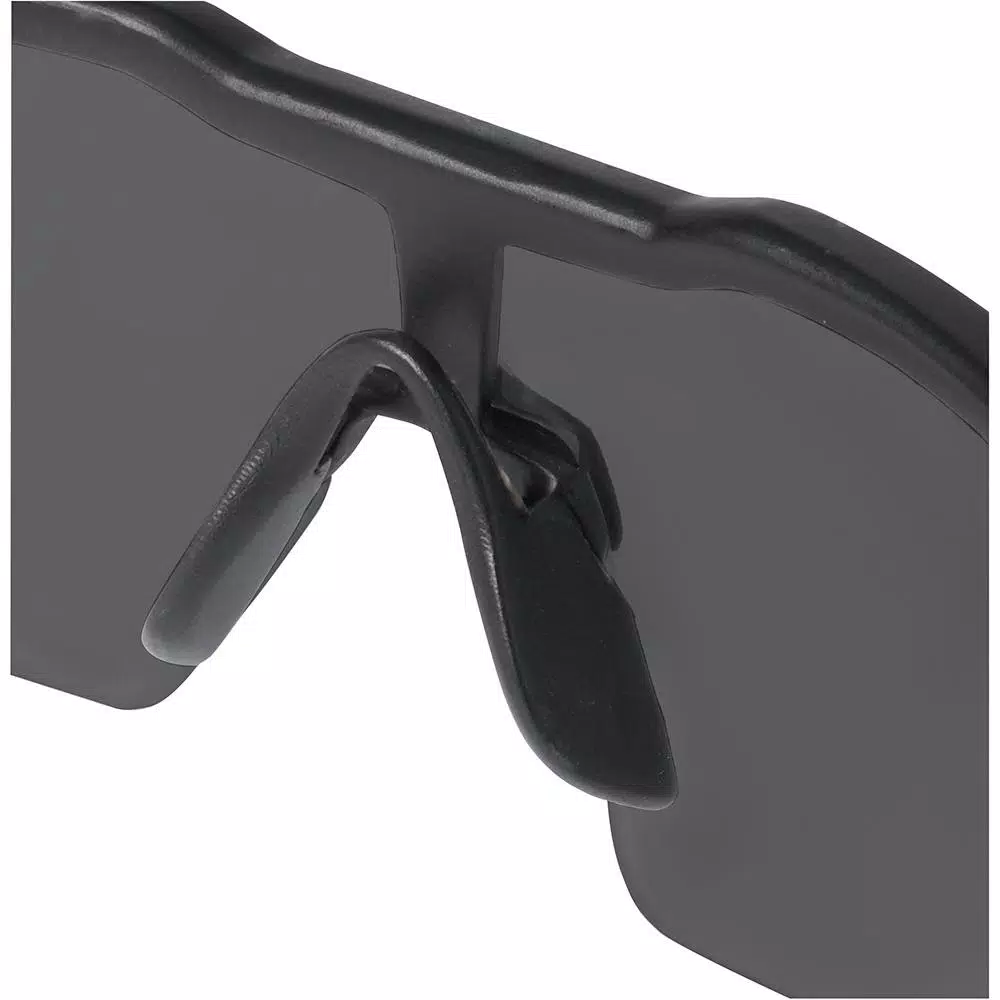 Milwaukee Safety Glasses with Tinted Lenses and Corded Red Reusable Earplugs (4-Piece Set)