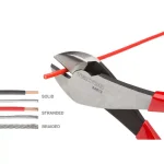 TEKTON 3-Piece Plier Set: Diagonal Cutting, Lineman's, and Long Nose Pliers thumbnail 5