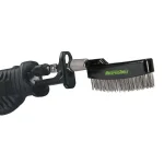 ReciproTool Stainless Steel Wire Straight Brush for Reciprocating Saws, Compatible with Universal Adapter thumbnail 3