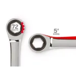 TEKTON 9-Piece Ratcheting Combination Wrench Set, 1/4 in. to 3/4 in. thumbnail 4