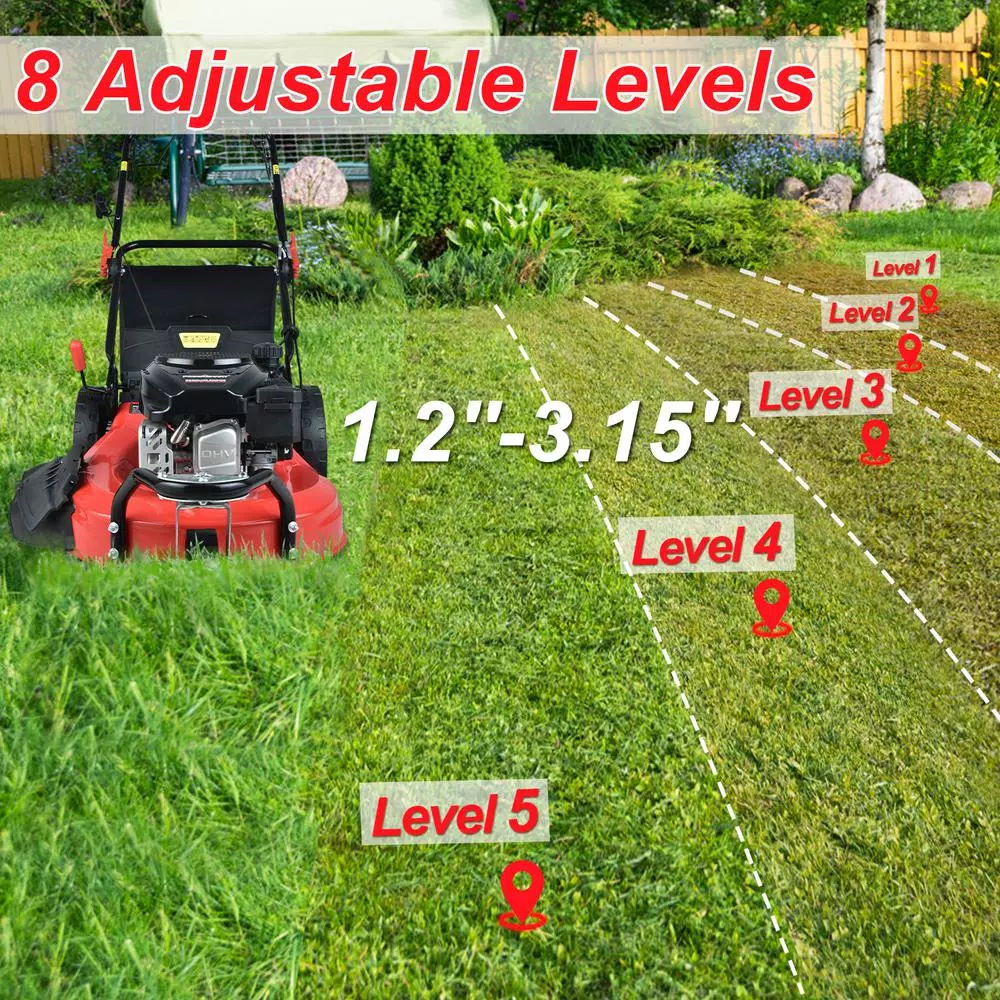 PowerSmart Power Smart PSM2020 20 in. 170 cc Gas Self-Propelled 3-in-1 Walk Behind Lawn Mower