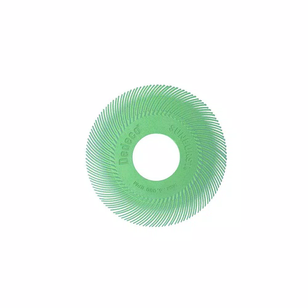 Dedeco Sunburst 6 in. TC Radial Discs, 1 in. Arbor, Ultra-Fine 1 Micron Polishing Tool (40-Pack)