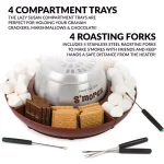 Nostalgia LSM400 Electric Stainless Steel S'mores Maker, Brown thumbnail 6