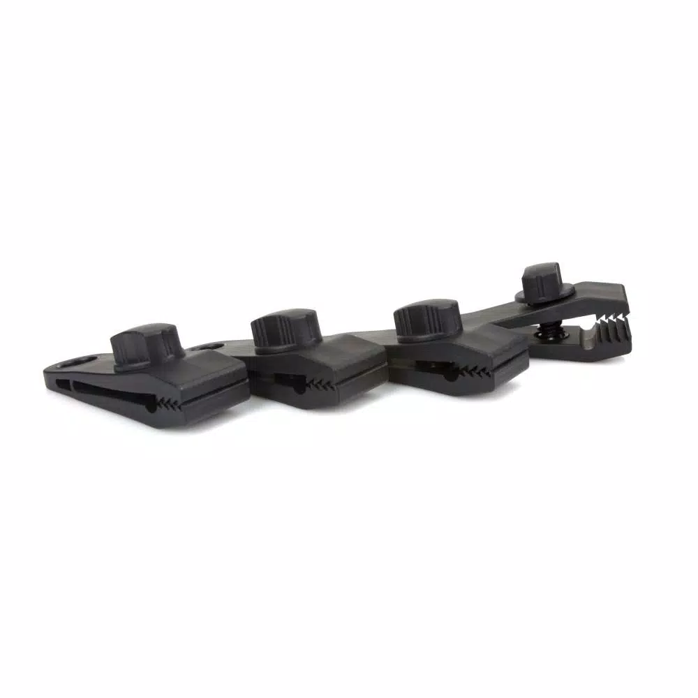 TEKTON Tarp Clips, 4-Piece Set for Securing Canopies and Covers