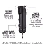Sabre Pepper Spray with Flip Top Key Case, Black thumbnail 3