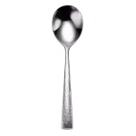Oneida Cabria 18/10 Stainless Steel Bouillon Spoons, Textured Martele Finish, Set of 12 thumbnail 1
