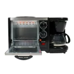 SPT 3-in-1 Breakfast Center - Toaster Oven, Coffeemaker, and Frying Pan, 1450W, Black thumbnail 4