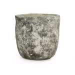 Zentique Asymmetrical Distressed Grey Cement Decorative Table Vase thumbnail 3