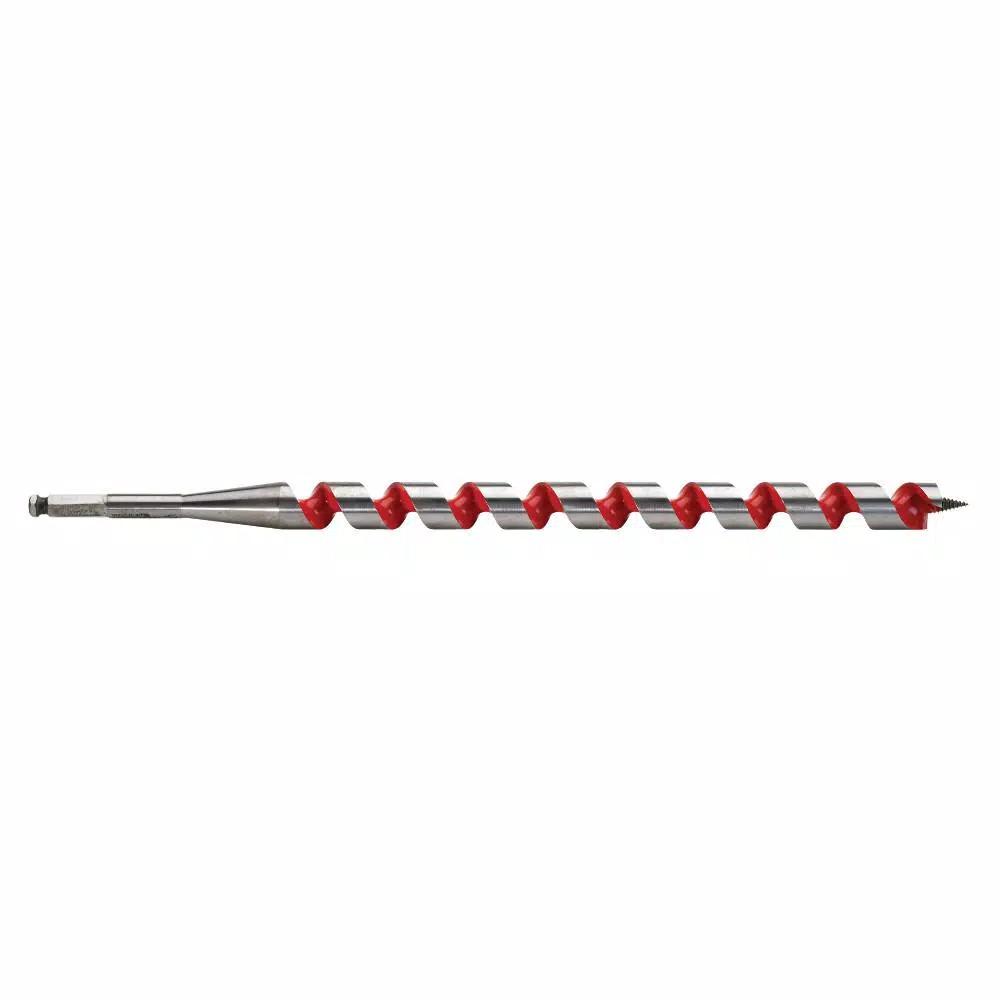 Milwaukee 18 in. Ship Auger Wood Drilling Bit Set, 3-Piece High Speed Steel