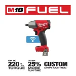 Milwaukee M18 FUEL 1/2 in. Compact Impact Wrench with Pin Detent, ONE-KEY, Brushless, Tool-Only thumbnail 2