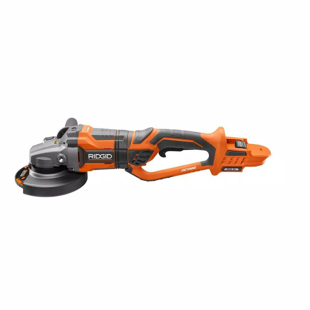 RIDGID 18V OCTANE Brushless 7 in. Dual Angle Grinder Kit with 3.0 Ah Battery and Charger