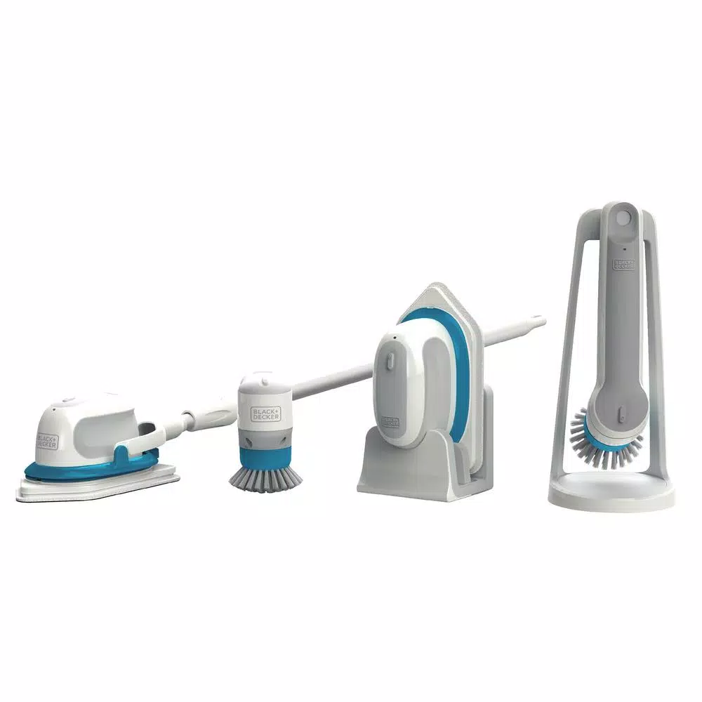 BLACK+DECKER Scumbuster Pro Rechargeable Powered Scrubber with Telescoping Extension Pole