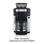 Hamilton Beach 12-Cup Auto Grounds Dispensing Drip Coffee Maker, Black thumbnail 3