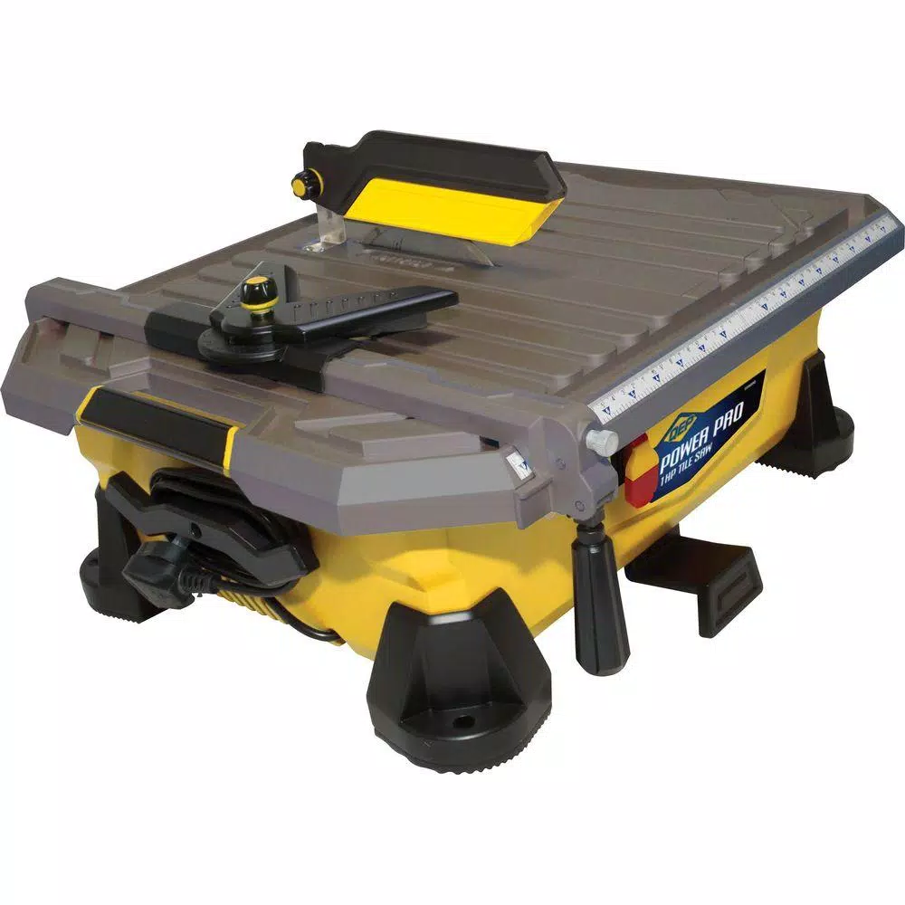 QEP 7 in. Power Pro Wet Tile Saw, 1 HP, 3600 RPM