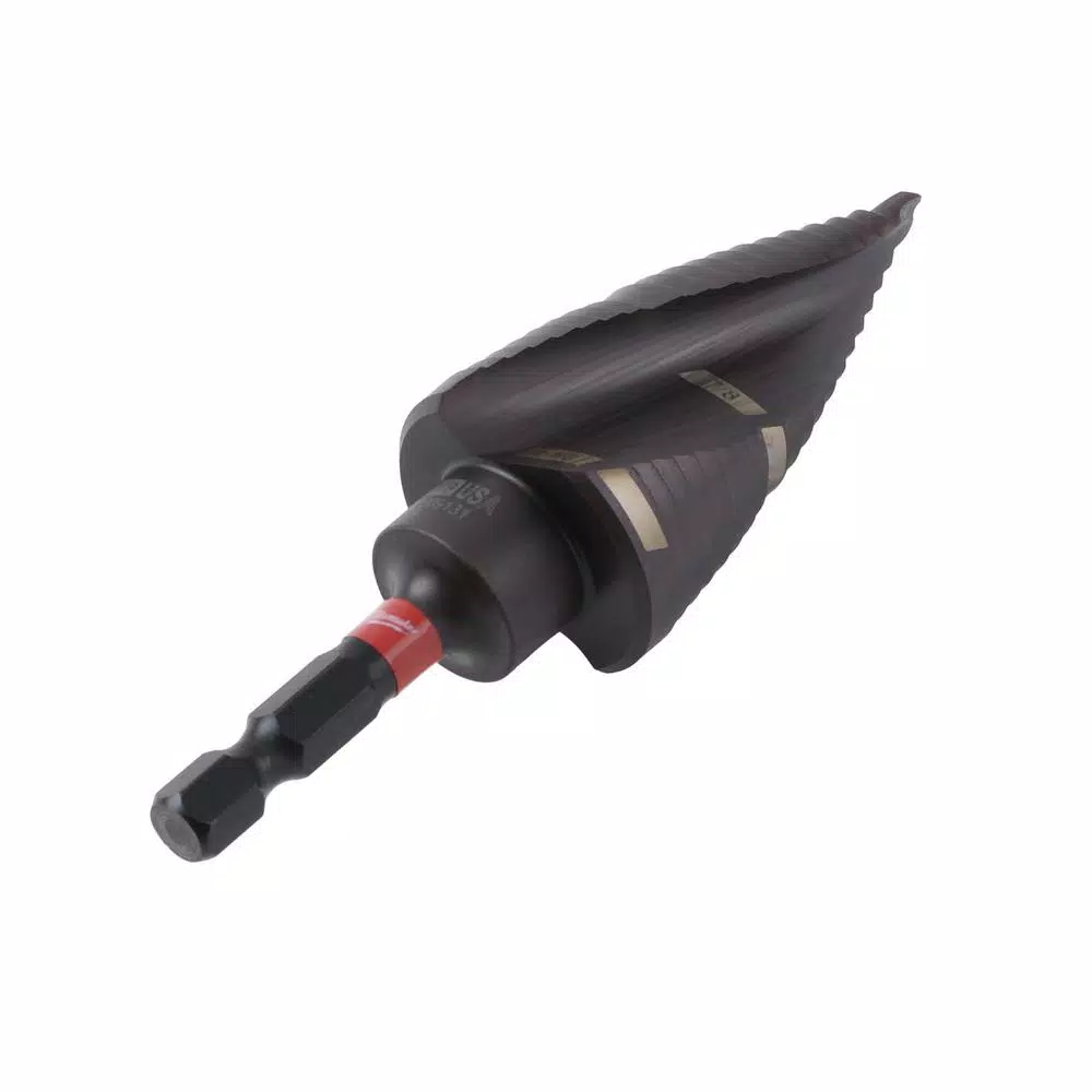 Milwaukee SHOCKWAVE Impact-Duty Titanium Step Bit, 7/8 in. to 1-1/8 in., #9