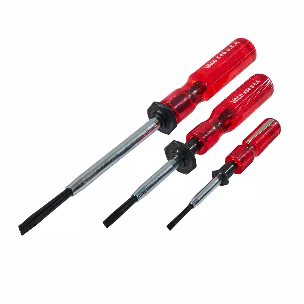 Klein Tools 3-Piece Screw-Holding Slotted Screwdriver Set