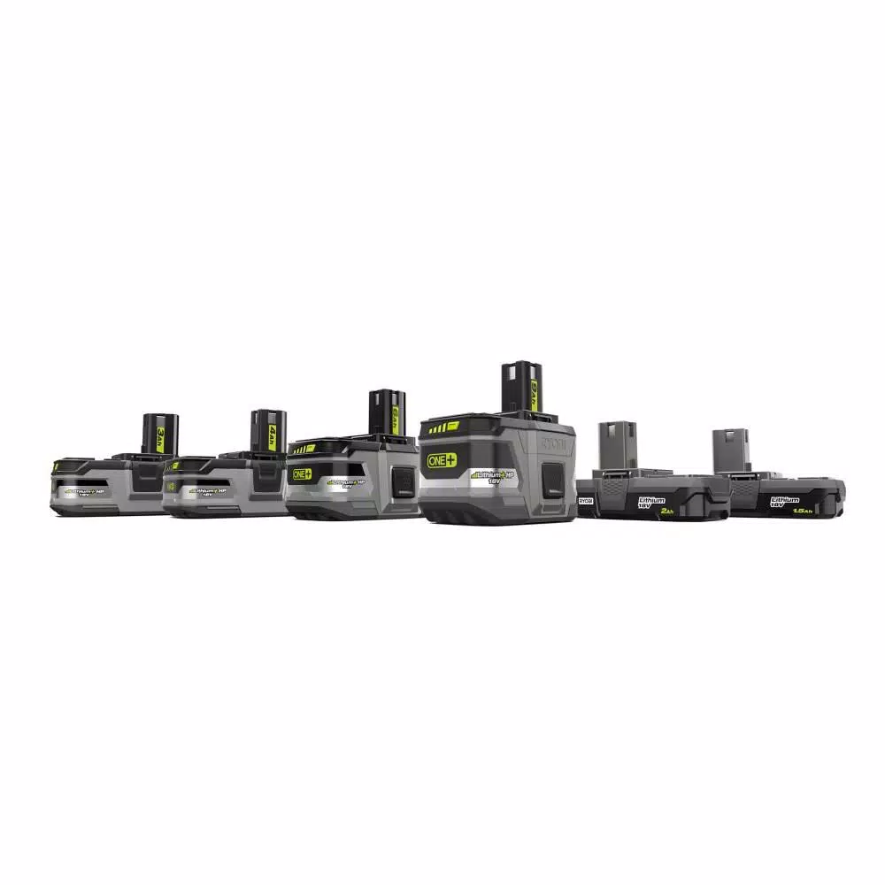 RYOBI 18V ONE+ LITHIUM+ HP High Capacity 3.0 Ah Lithium-Ion Battery 6-Pack