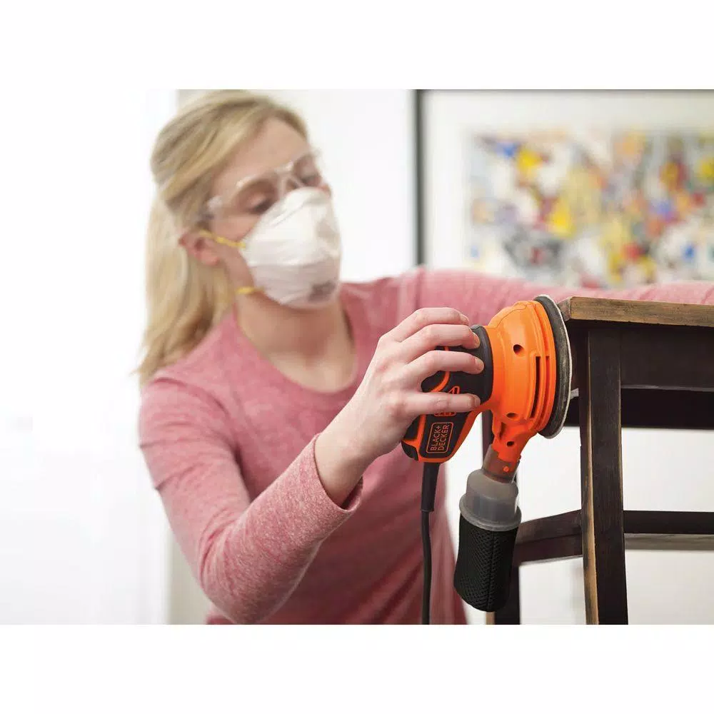 BLACK+DECKER 5 in. Corded Random Orbital Sander, 2.4 Amp