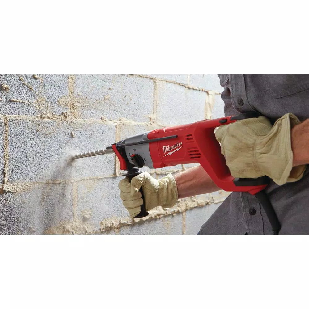 Milwaukee 1 in. SDS-Plus D-Handle Corded Rotary Hammer, 8 Amp