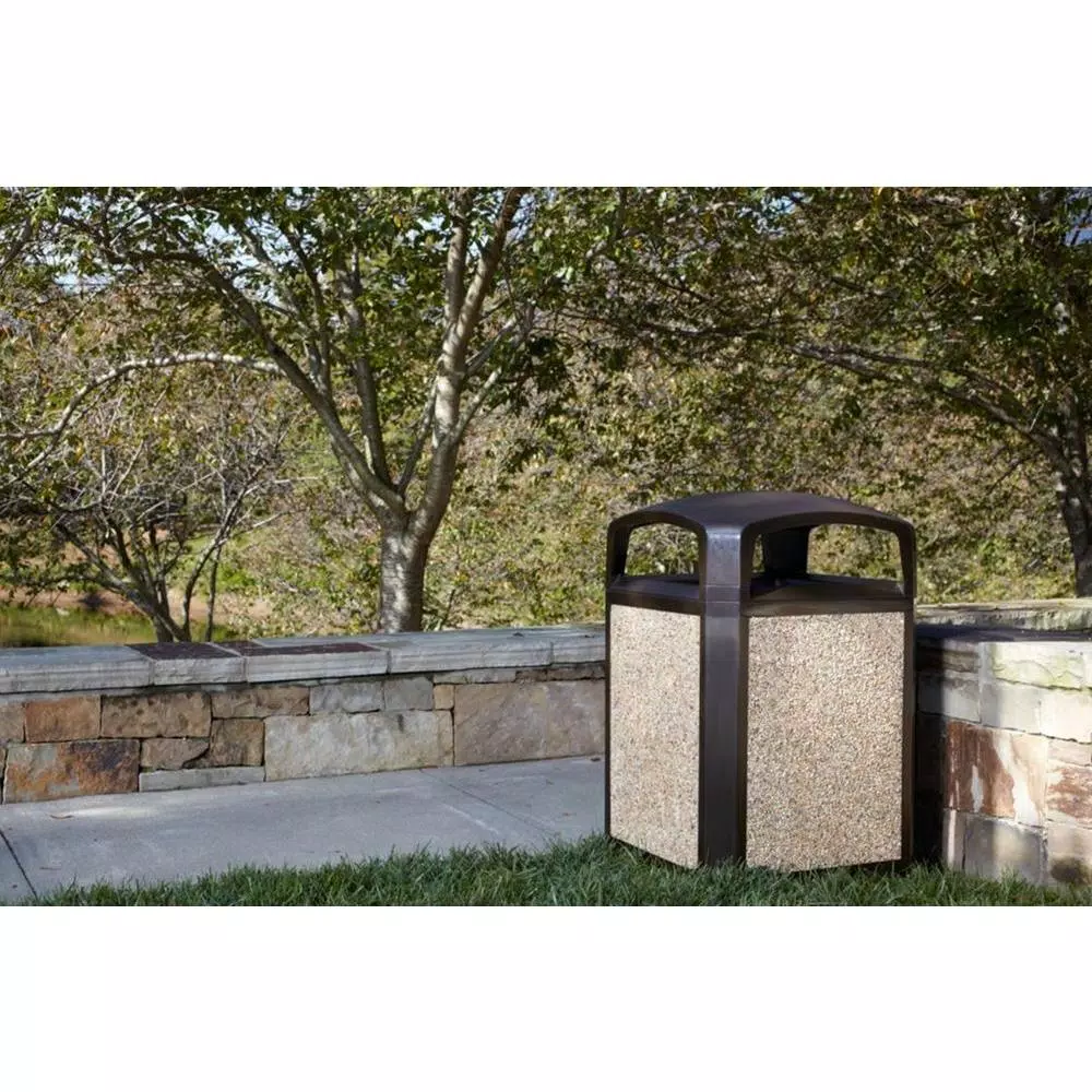 Rubbermaid Commercial Products Rubbermaid Commercial Landmark Series Stone River Rock Panels (Case of 4)