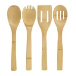 Basic Essentials 8-Piece Orange Ceramic Kitchen Utensil Set with Bamboo Utensils and Crock thumbnail 1