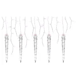 LightShow 75-Light White Shooting Star Icicle LED String Light with Cascading Lights thumbnail 1