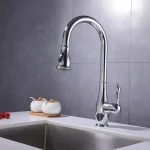 Vanity Art 7.6 in. Single-Handle Pull-Down Sprayer Kitchen Faucet in Polished Chrome thumbnail 2