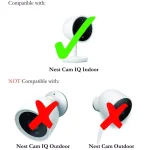 Wasserstein Magnetic Wall Mount for Google Nest Cam IQ Indoor - White thumbnail 7
