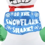 Home Accents Holiday 6 ft. Pre-Lit Animated Shivering Snowman Airblown Inflatable Holiday Decoration thumbnail 5