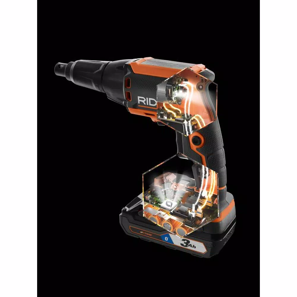 RIDGID 18V Cordless Brushless Drywall Screwdriver with Collated Attachment and Nose Cone (Tool Only)