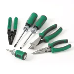Commercial Electric 7-Piece Electrician's Tool Set with Pouch and Wire Cutting Pliers thumbnail 7