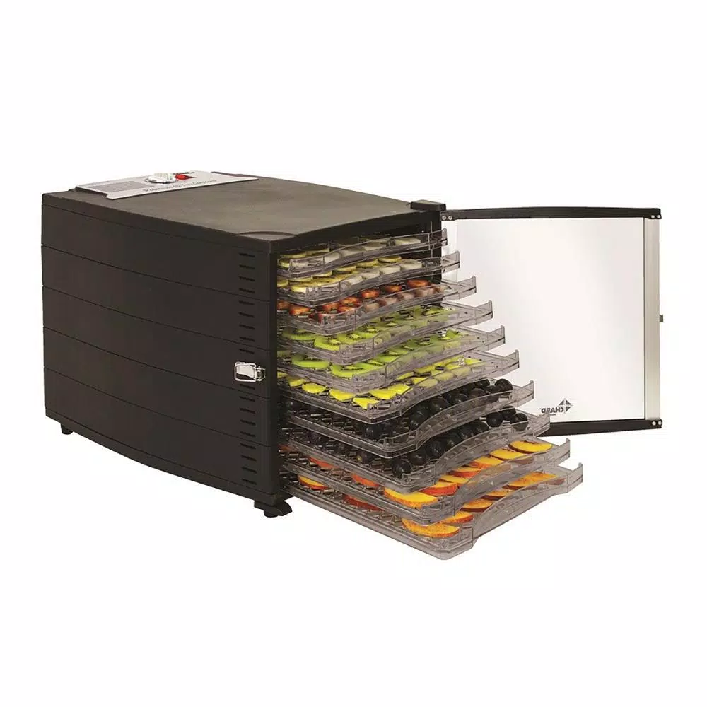 CHARD 10-Tray Food Dehydrator, 800W Electric Dehydrator with Clear Acrylic Door