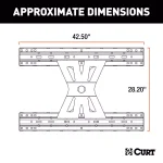 CURT X5 Gooseneck-to-5th-Wheel Adapter Plate for Double Lock EZr thumbnail 10