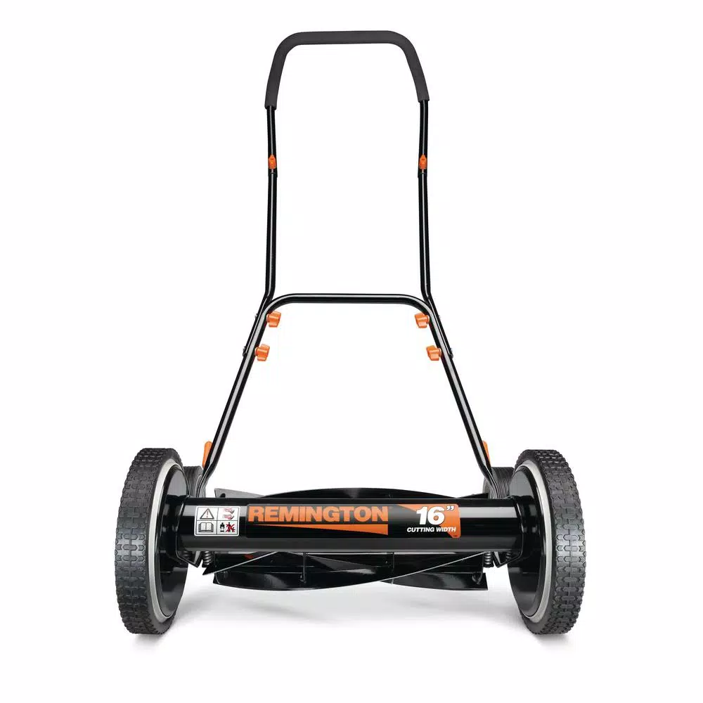 Remington 16 in. Manual Walk Behind Reel Lawn Mower with 9-Position Height Adjustment