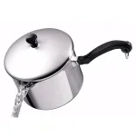Farberware Classic Series 3 Qt. Stainless Steel Straining Saucepan with Lid and Pour Spouts thumbnail 1