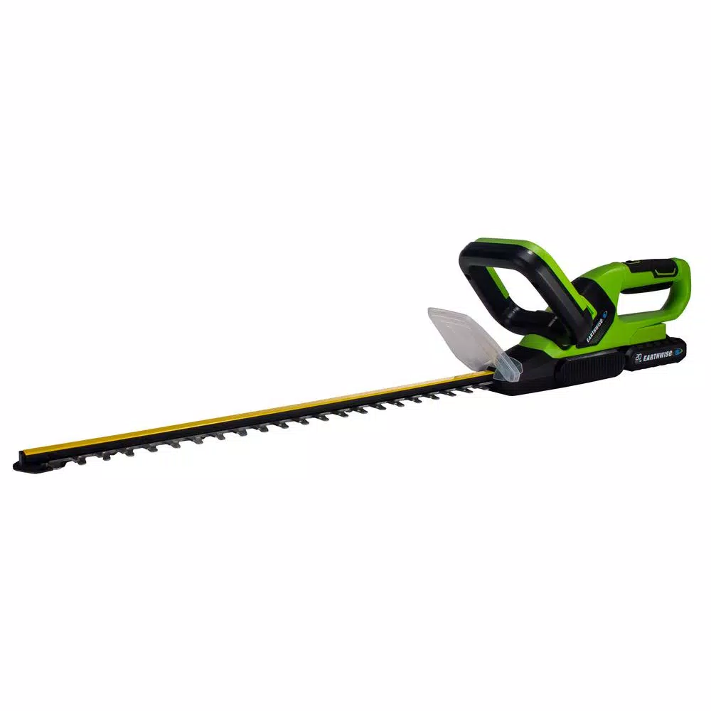 Earthwise 20V Cordless 20 in. Lithium-Ion Hedge Trimmer with 2 Ah Battery and Charger