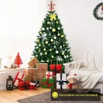 Costway 6 ft. Unlit Douglas Full Fir Artificial Christmas Tree with 1355 Tips thumbnail 4