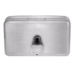 Alpine Industries 1200ml Stainless Steel Manual Liquid Soap Dispenser, Wall-Mounted thumbnail 1